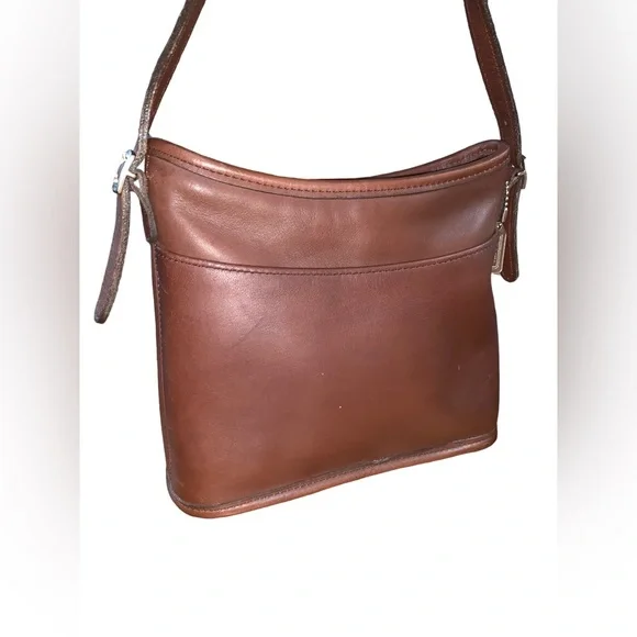 Vintage Coach Mambo Handbag Small Bucket Bag Adjustable Strap Fine Leather - Picture 2 of 11